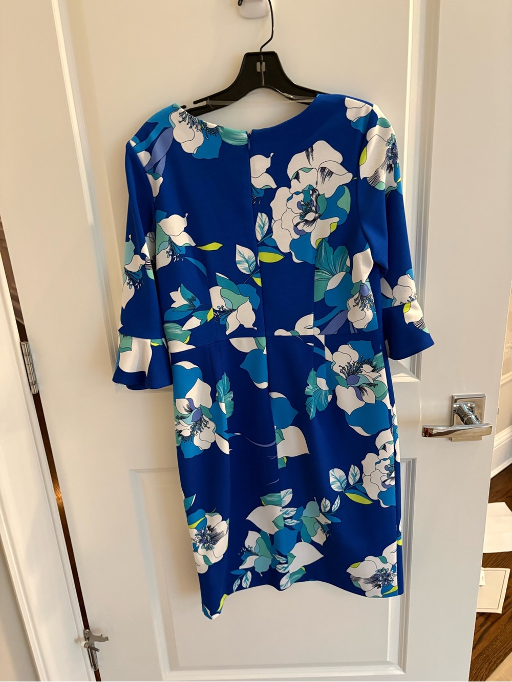 Shelby & Palmer Royal Blue Floral Midi Dress